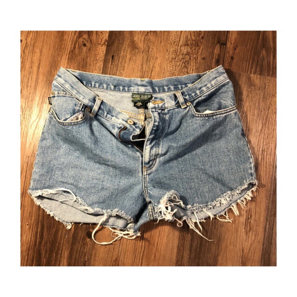Lauren by Ralph Lauren Custom Denim Shorts